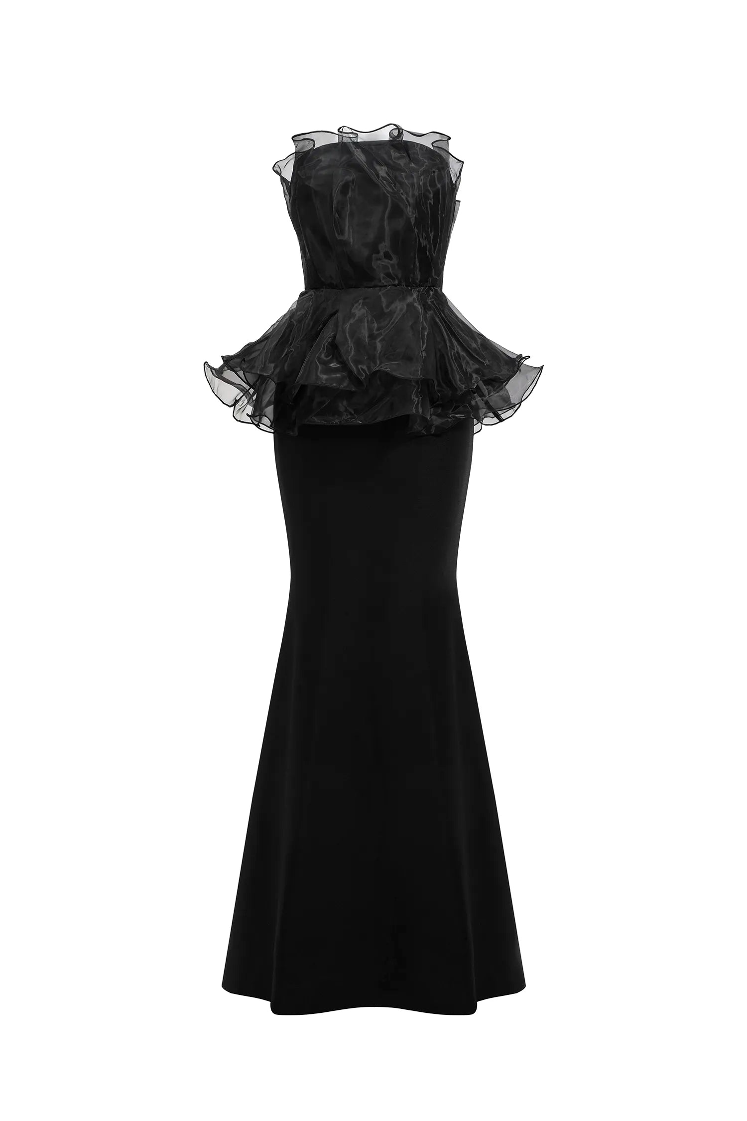 Oria Sleeveless Fishtail Bandage Maxi Dress