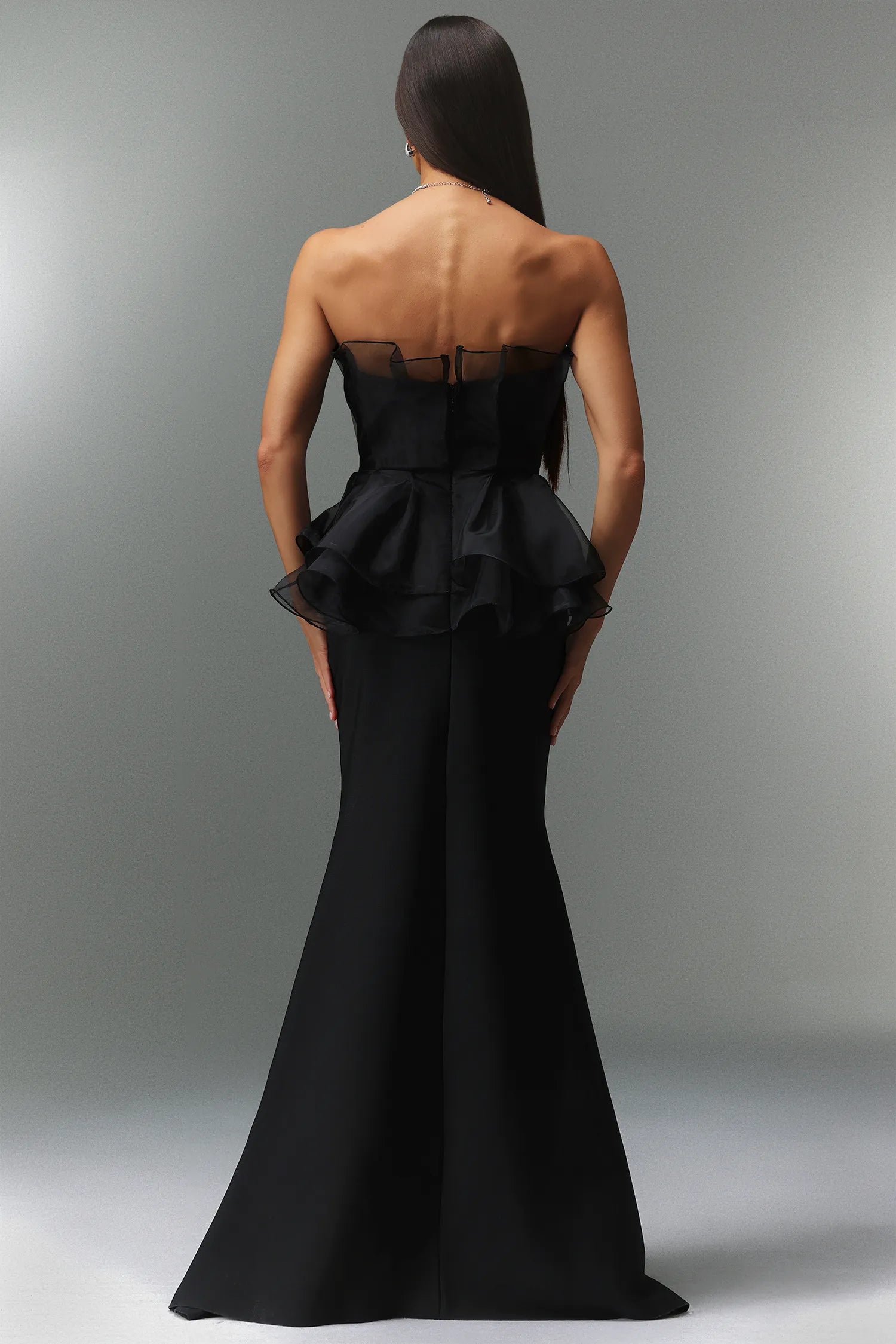 Oria Sleeveless Fishtail Bandage Maxi Dress