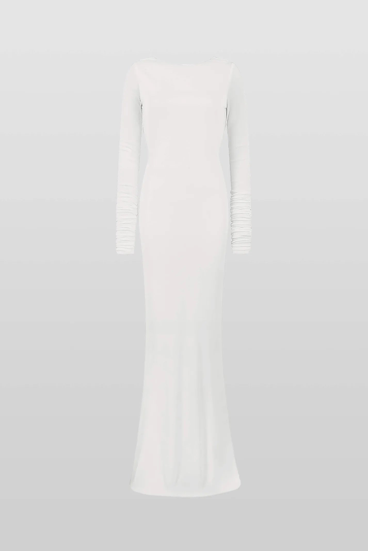 Quintina Plunging Back Long Sleeve Maxi Dress