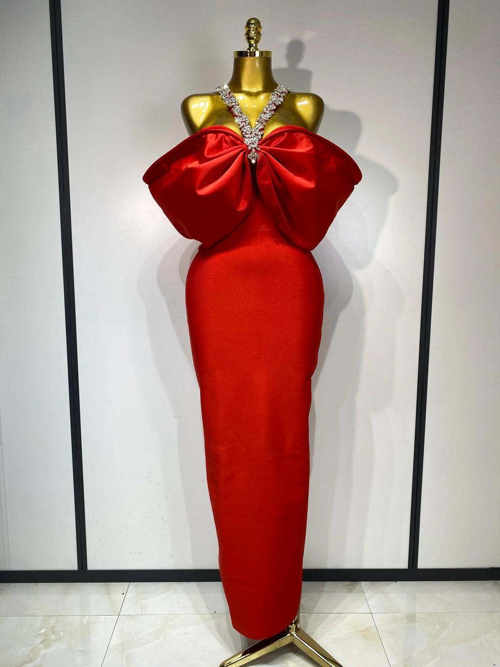 Women Sexy Off the Shoulder Crystal Halter Bodycon Long Bandage Dress Celebrate Evening Party Cocktail Luxury Birthday Dresses