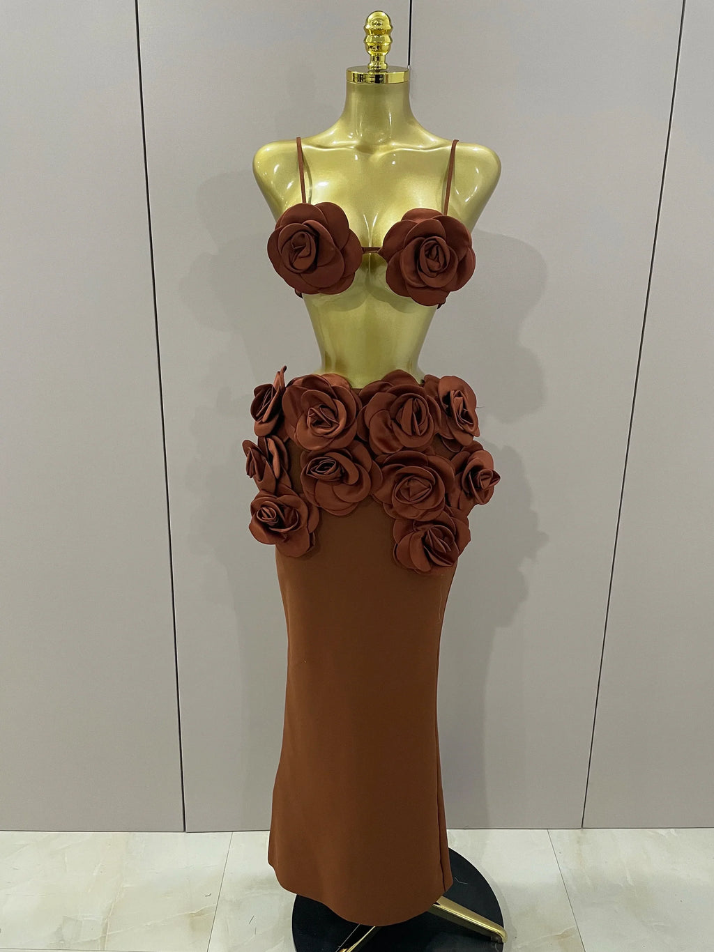Sexy Camisole Floral Bandage Long Skirts 2-Piece Set 2025 Women Celebrity Elegant Party Cocktail Prom Gown Nightclub Outfit