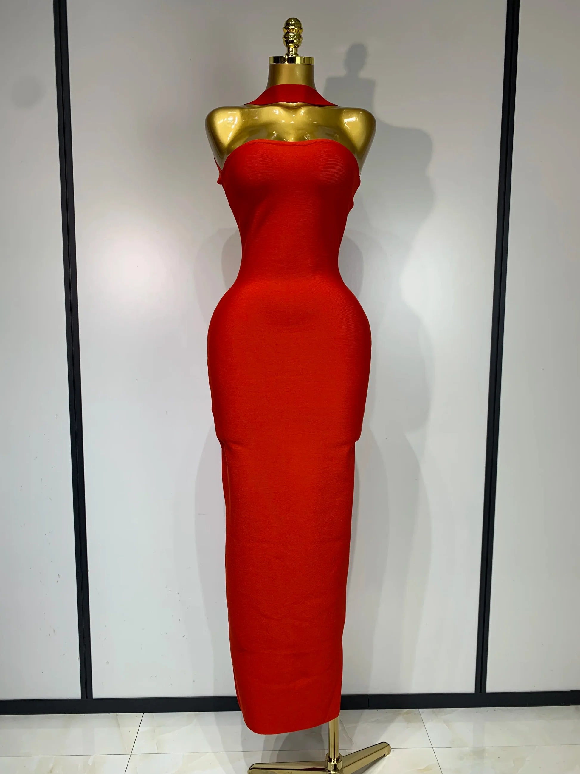 Women Sexy Backless Bodycon Bandage Dress Sleeveless Maxi Long Elegant Dresses Luxury Birthday Dress Club Party Outfit