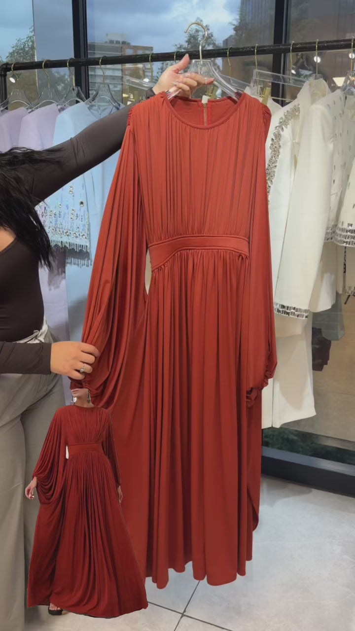 Batwing Illuminated Maxi Dress