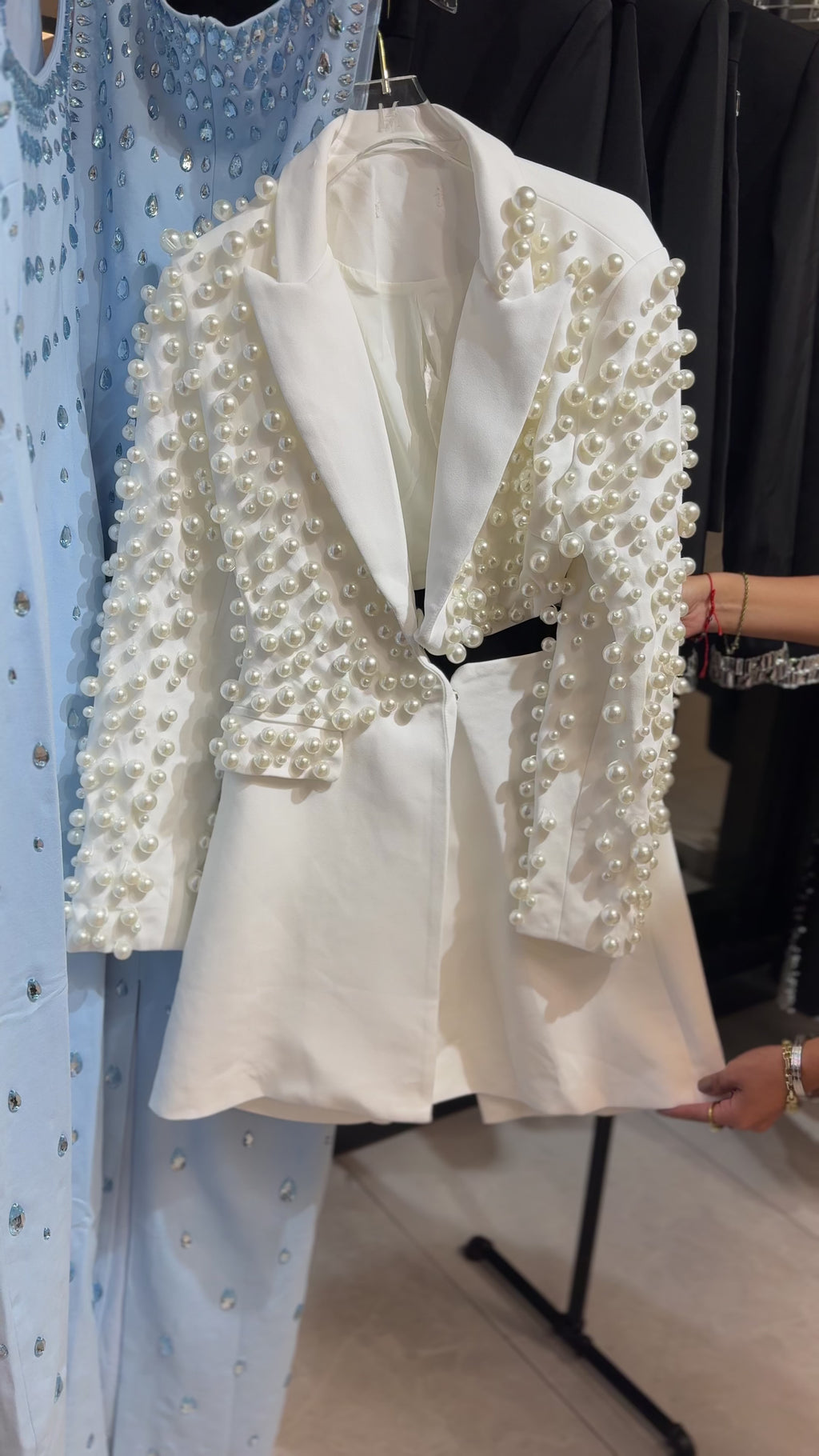 Egil Pearl Asymmetric Blazer